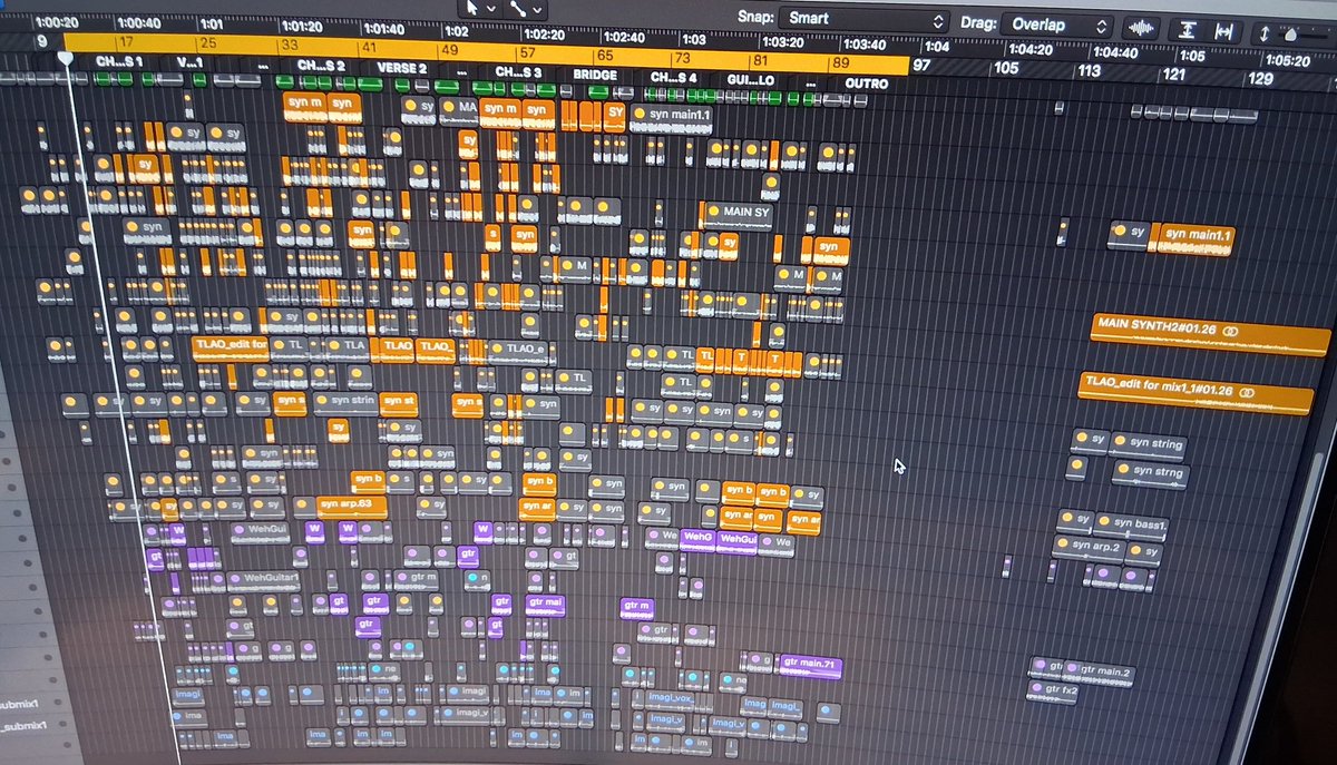 This is just keys and guitars for one song. new music soon. #imagination