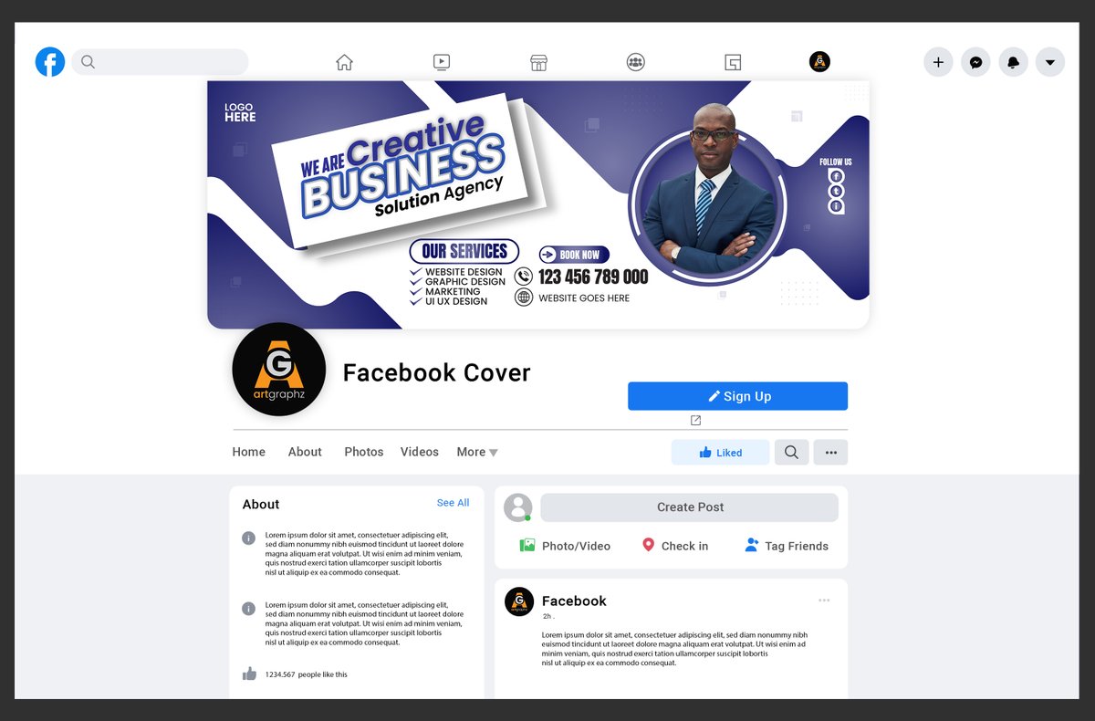 artgraphz's tweet image. 𝘽𝙪𝙨𝙞𝙣𝙚𝙨𝙨 𝙎𝙤𝙡𝙪𝙩𝙞𝙤𝙣 𝘼𝙜𝙚𝙣𝙘𝙮 𝙁𝙖𝙘𝙚𝙗𝙤𝙤𝙠 𝘾𝙤𝙫𝙚𝙧 𝘿𝙚𝙨𝙞𝙜𝙣
𝗖𝗼𝗻𝘁𝗮𝗰𝘁 𝗺𝗲:
Email: artofgraphz@gmail.com
WhatsApp: +880 1737 671797
Portfolio on 𝗕𝗲𝗵𝗮𝗻𝗰𝗲: lnkd.in/en9iGigG

#facebookcoverdesign #coverdesign #artgraphz