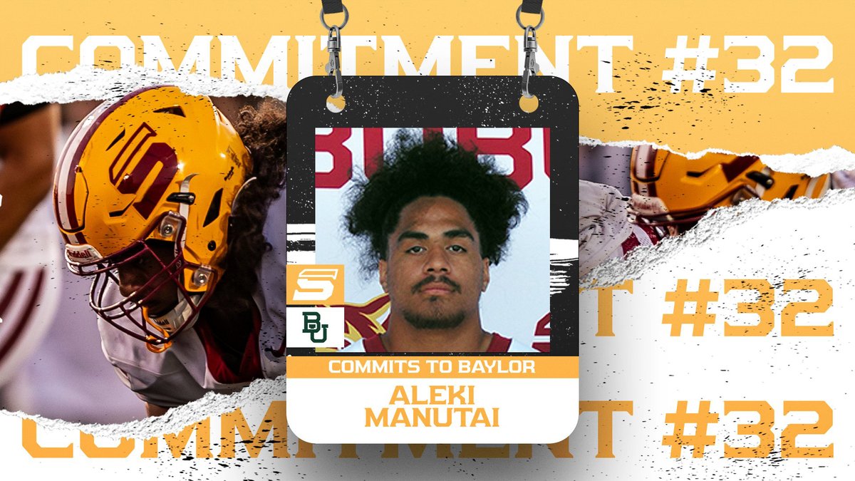 Saddleback Bobcats (@goscbobcats) on Twitter photo ***BREAKING NEWS***
Aleki Manutai makes late commitment to the Big 12. Read about it at saddlebackbobcats.com
<a href="/SaddlebackColl/">Saddleback College</a> <a href="/Saddleback_FB/">Saddleback College Football</a> <a href="/BUFootball/">Baylor Football</a> <a href="/scfafootball/">Southern California Football Association</a> <a href="/3C2Asports/">3C2A</a> <a href="/JPWestMedia/">JPWest Media</a> <a href="/On3sports/">On3</a> <a href="/BradHoiseth/">Brad Hoiseth</a> ***BREAKING NEWS***
Aleki Manutai makes late commitment to the Big 12. Read about it at saddlebackbobcats.com
<a href="/SaddlebackColl/">Saddleback College</a> <a href="/Saddleback_FB/">Saddleback College Football</a> <a href="/BUFootball/">Baylor Football</a> <a href="/scfafootball/">Southern California Football Association</a> <a href="/3C2Asports/">3C2A</a> <a href="/JPWestMedia/">JPWest Media</a> <a href="/On3sports/">On3</a> <a href="/BradHoiseth/">Brad Hoiseth</a>