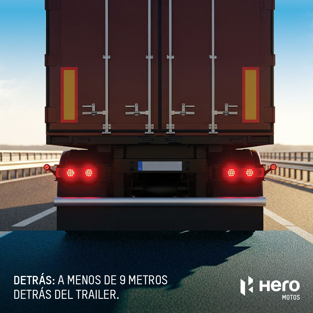 HeroMotosMx's tweet photo. #HeroTips: Mantente alerta cuando ruedes cerca de vehículos grandes y conoce sus puntos ciegos. 👇🏍️ #RuedaInteligente https://t.co/Idd3YMVadU