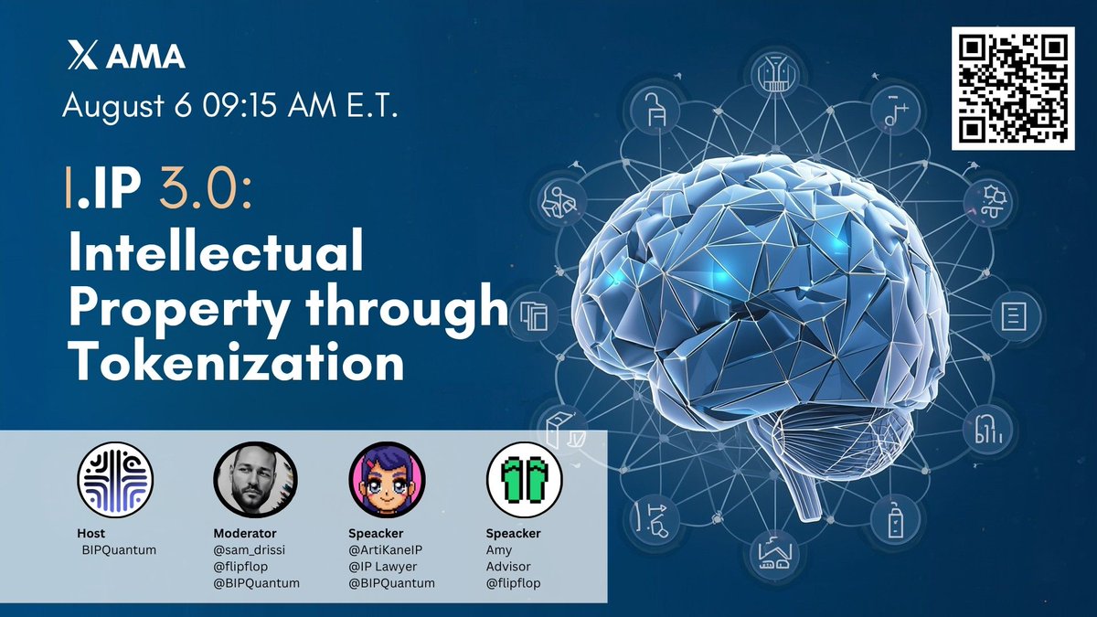 bip quantum (@bipquantum) on Twitter photo Ready to crack the code on how billionaires get RICH off patents?
Want in on the $165B IP game? Don’t miss our LIVE AMA with top patent lawyer <a href="/Artikaneip/">Arti Kane IP</a> Arti Kane & the Bipquantum crew and our parter representative <a href="/flipfloplaunch/">flipflopGlobal</a> !
🔥 Ask your toughest patent/tokenization Ready to crack the code on how billionaires get RICH off patents?
Want in on the $165B IP game? Don’t miss our LIVE AMA with top patent lawyer <a href="/Artikaneip/">Arti Kane IP</a> Arti Kane & the Bipquantum crew and our parter representative <a href="/flipfloplaunch/">flipflopGlobal</a> !
🔥 Ask your toughest patent/tokenization