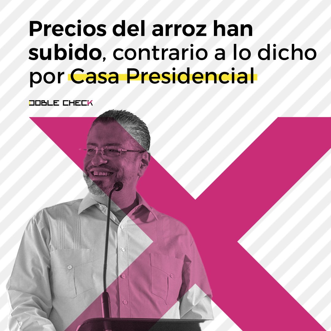 Según la propaganda de Presidencia, el precio del arroz en Costa Rica ha bajado hasta 33%. Eso es falso: el arroz está más caro desde el 2024. bit.ly/455DWKS