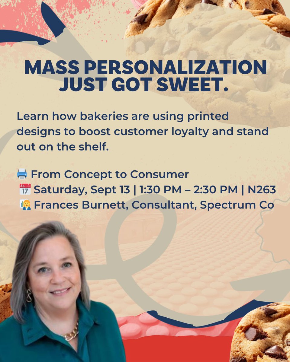 More than 80 years later, bakers are still redefining what a cookie can be.

From edible ink printing to hand-painted portraits, today’s sessions prove there’s always room to experiment.
ibie2025.mapyourshow.com/8_0/sessions/?…
#BakingInnovation #CookieDesign #FutureOfBaking