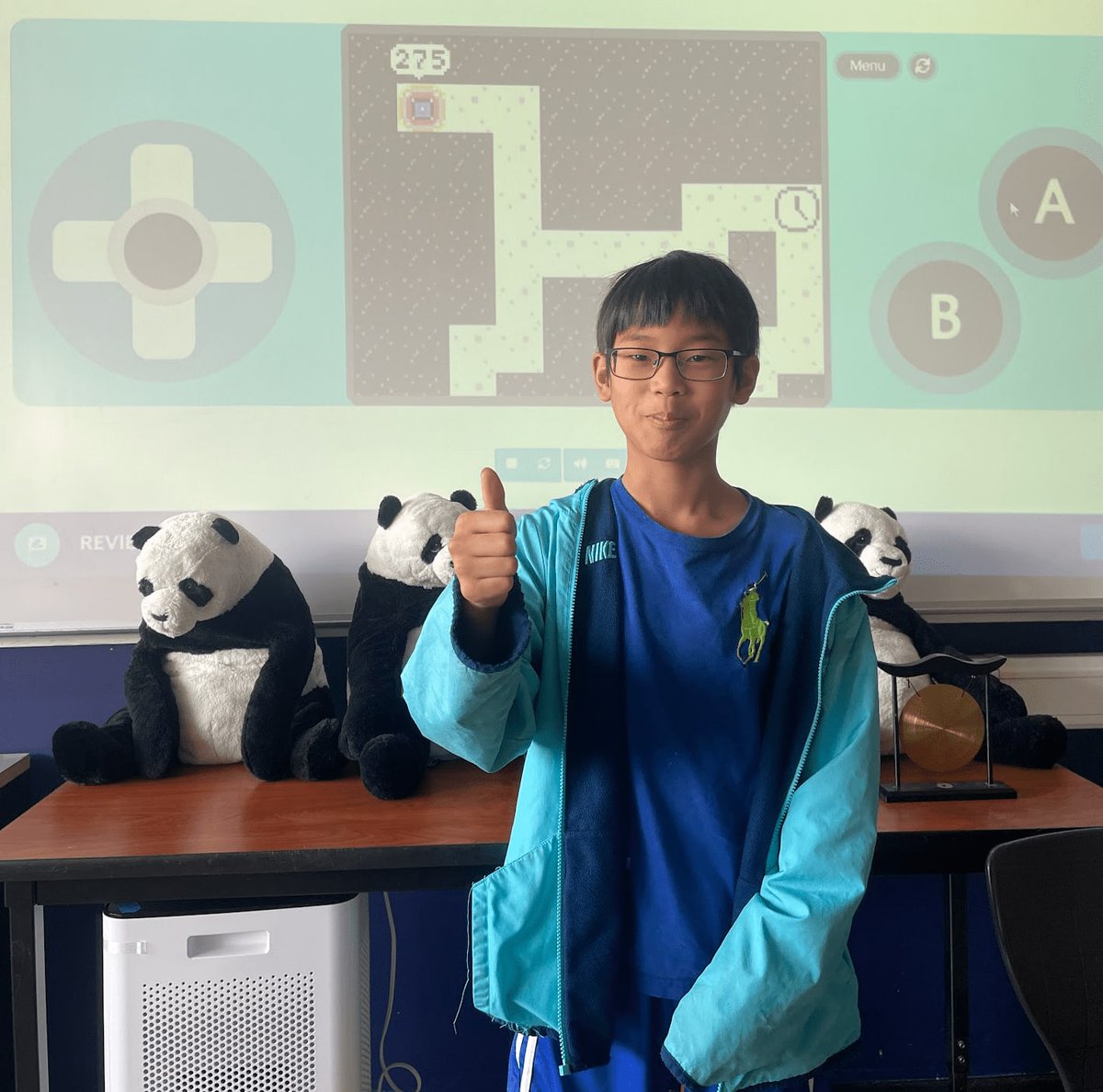 CodeNinjasOR's tweet image. What is the best part of finishing a level in Create? Sharing your game on the projector for everyone to play! Congratulations Alex for completing Level 3 of Yellow Belt!