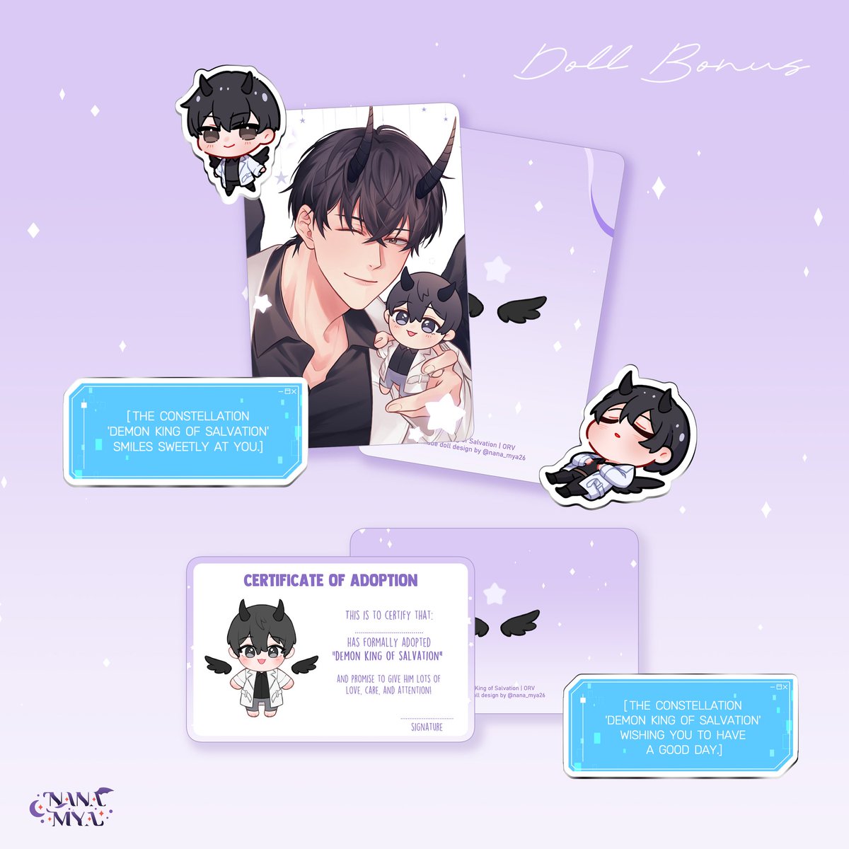 nana_mya26's tweet image. [RTs are really appreciated! 🙇‍♀️]
Since these aren&apos;t claimed for 2 years, I want to sell the remaining DKOS dolls (5pcs available!)

Price: $35/each
Payment via PayPal/Wise

Bonus &amp;amp; doll details in pic!
Pls DM me if you&apos;re interested! Thank you so much!! 💜
#ORV #dkos #orvdolls