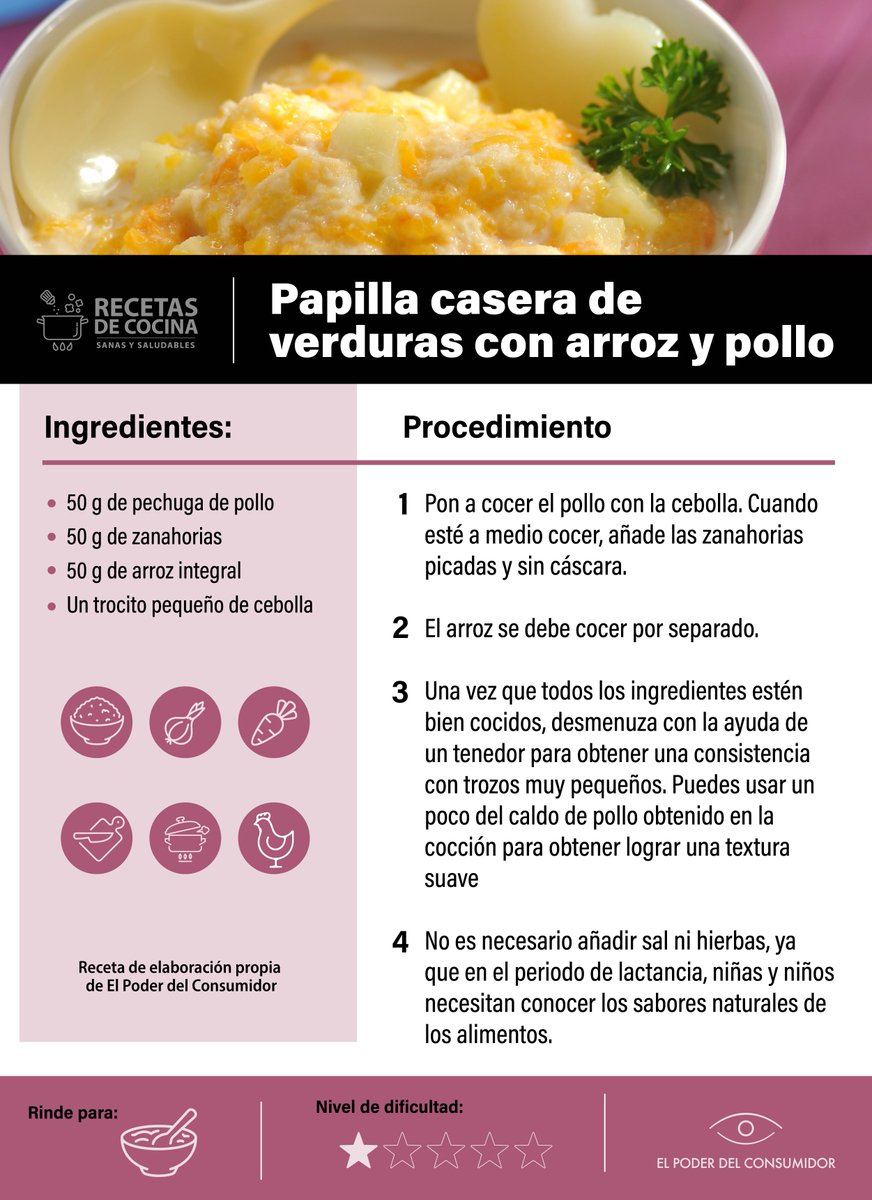 elpoderdelc's tweet image. 👶🚨 Los bebés no necesitan harinas refinadas ni ultraprocesados como Gerber Pasta Marinara.
Mejor dales papillas caseras, con ingredientes reales y nutritivos.
Descubre por qué evitar este producto y aprende una receta saludable:
👉 f.mtr.cool/kacxbqhwbe