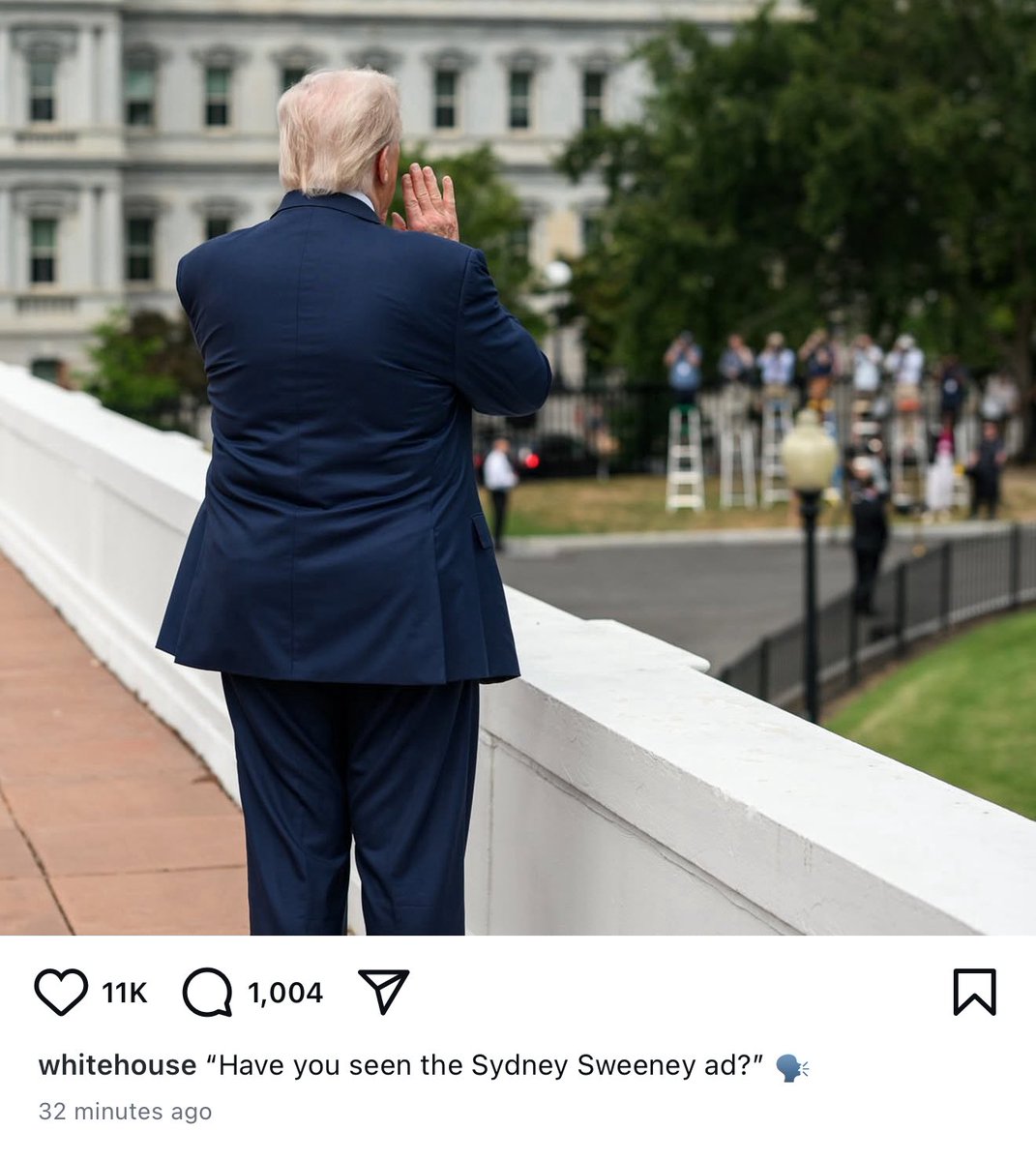 A real post from the official White House Instagram

Trump’s team has mastered social media lmao 🤣