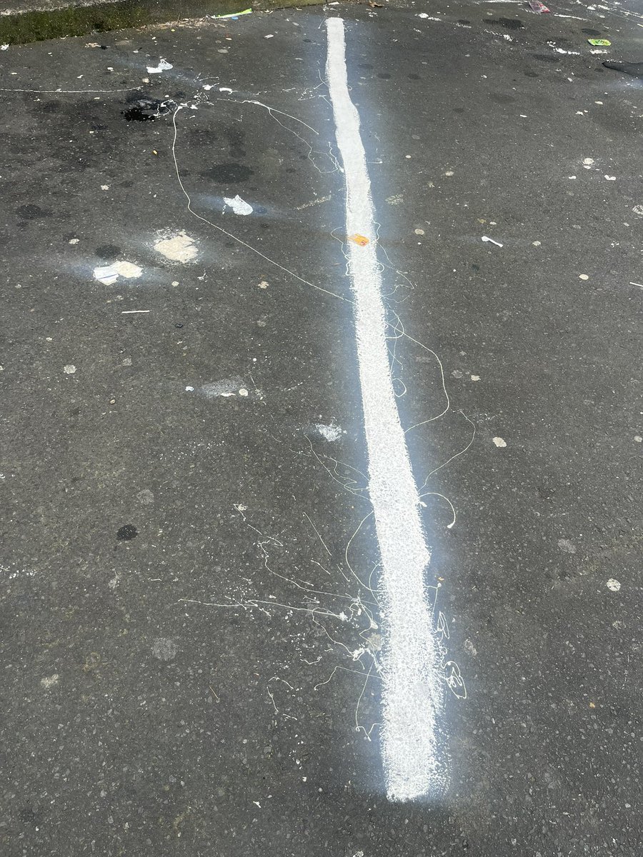 My local dairy has repainted their carpark lines. By hand. 😳He’s really proud of them…I find them…less than pleasing 🫣