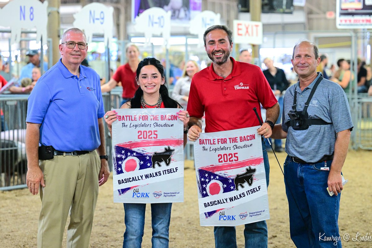 Battle of the Bacon at the Ohio State Fair was awesome! Ashtabula County's own Taylor Ellsworth let me have her pig Ace to use in the showman battle. Great way to compete against my colleagues.
