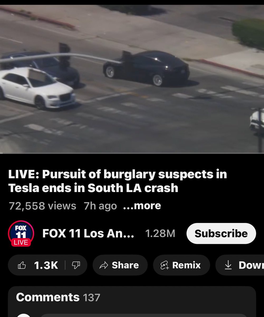 I watch at least on police chase a day (don’t judge) but this is the only time they had the brand of the car in the title.