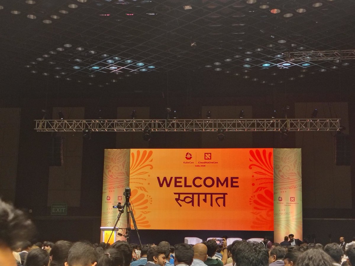 Here we go😊✨
#kubeconindia #cloudnativecon #cncf