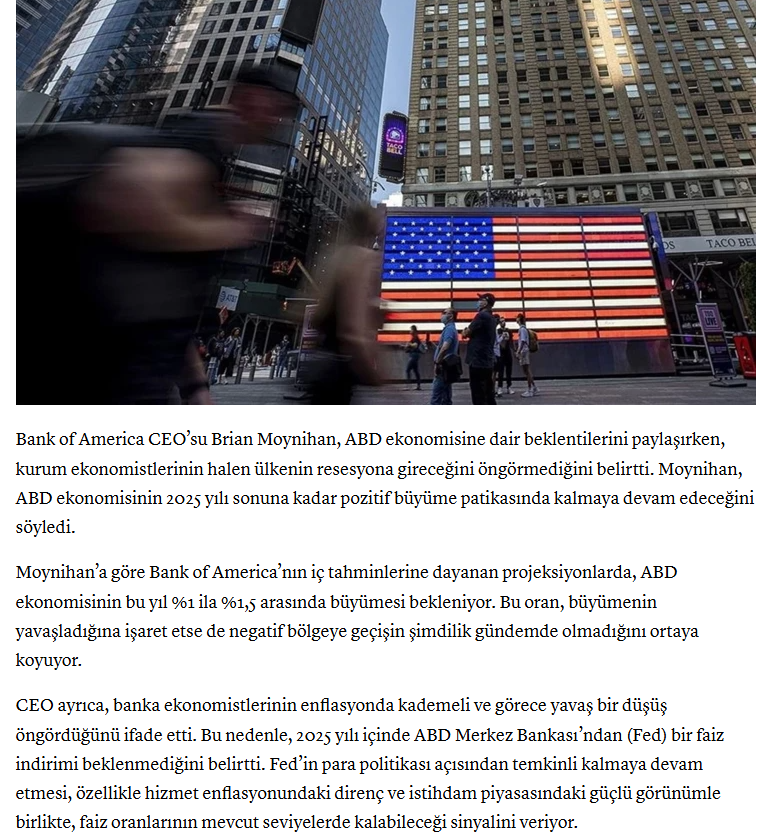 BofA CEO’su Moynihan: ABD ekonomisinde bu yıl resesyon beklemiyoruz.
Kaynak : Cnbc-e
#bascm #edip #YAYLA #adel #ensrı #Avtur #tektu #ONCSM #MEKAG #alklc #usak #orcay #tgsas #ersu #qnbfk #QNBTR #sodsn #PINSU #KERVN #TUKAS #katmr #cante