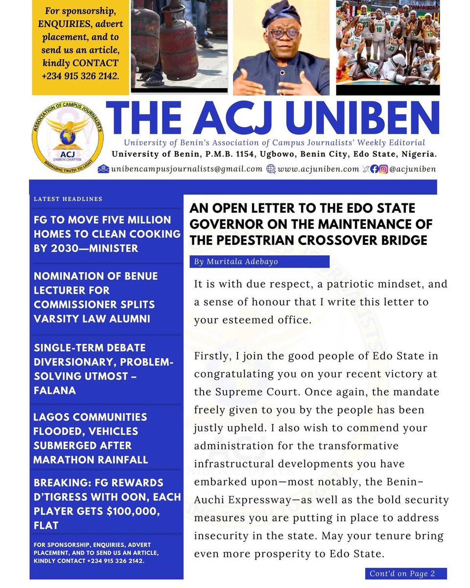 ACJ Uniben tweet media