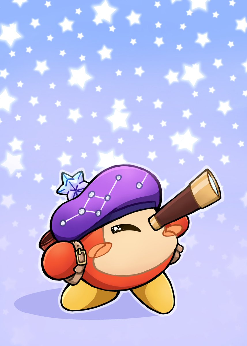Dipplingo's tweet image. Astronomer Waddle Dee, my beloved...
#ワドルディ #Kirby