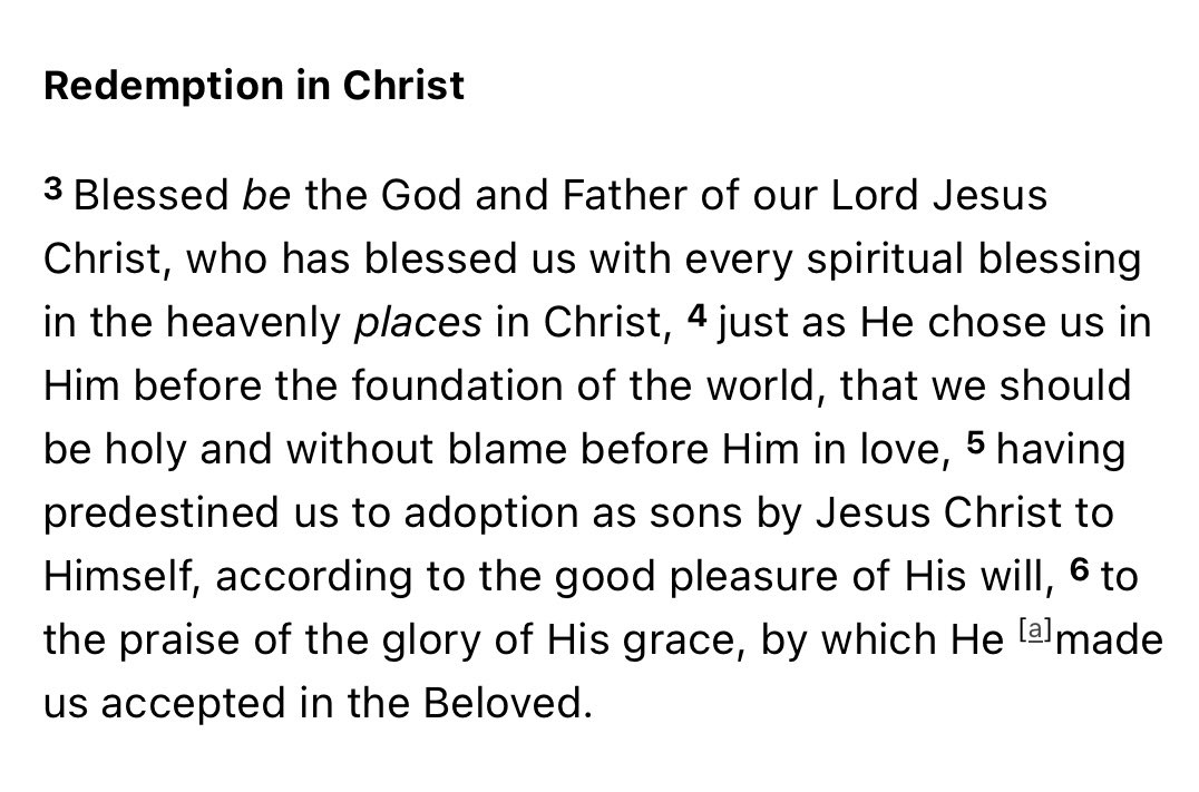 Today’s Word
Ephesians 1:3-6

By the Grace of God we were chosen before the foundation of the world to love Him, predestined to a life of redemption in Christ, and accepted in the Beloved.

You are accepted! In Jesus you are at home, with family. #TheWord