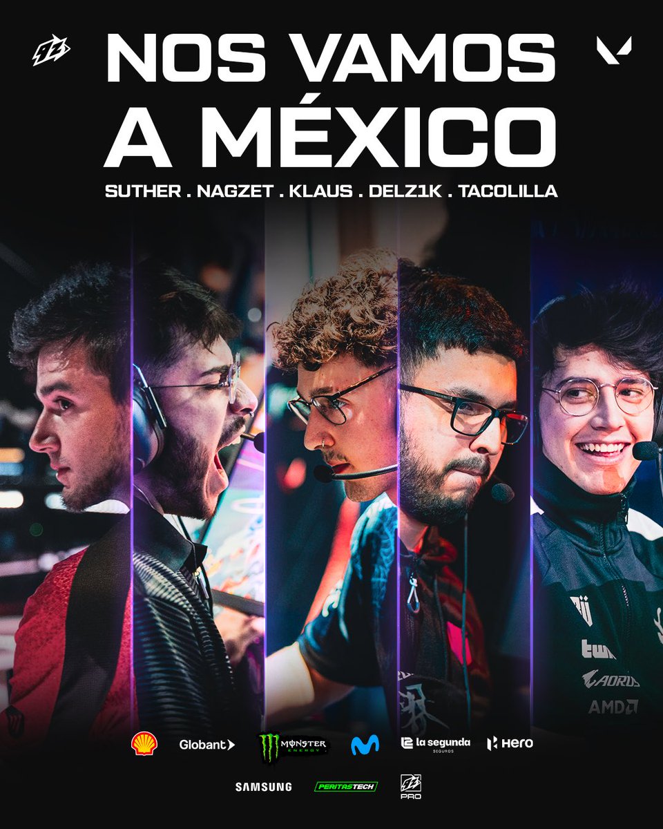 ¡NOS VAMOS A MÉXICO! 🇲🇽 

Con nuestra victoria contra OXÜ, nuestro equipo de VALORANT se aseguró su lugar en el LATAM Finals y estará jugando por un lugar en #VCTAscension 🔥

🇦🇷 <a href="/KlaussOW/">Klaus</a> 
🇨🇱 <a href="/tacolillalzh/">Tacolilla</a> 
🇨🇱 <a href="/Nagzet/">Nagzet</a> 
🇨🇱 <a href="/delz1k/">delz1ka</a> 
🇨🇱 <a href="/sutherfps/">SUTHER1-</a> 
🇵🇪 <a href="/jomanfps/">joman</a> 

#TodoVioelta 💜