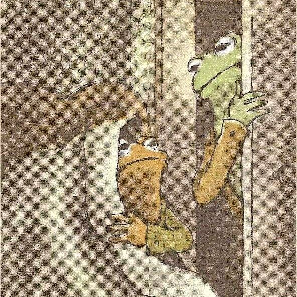 They stayed there for a long time,
just feeling very brave together.