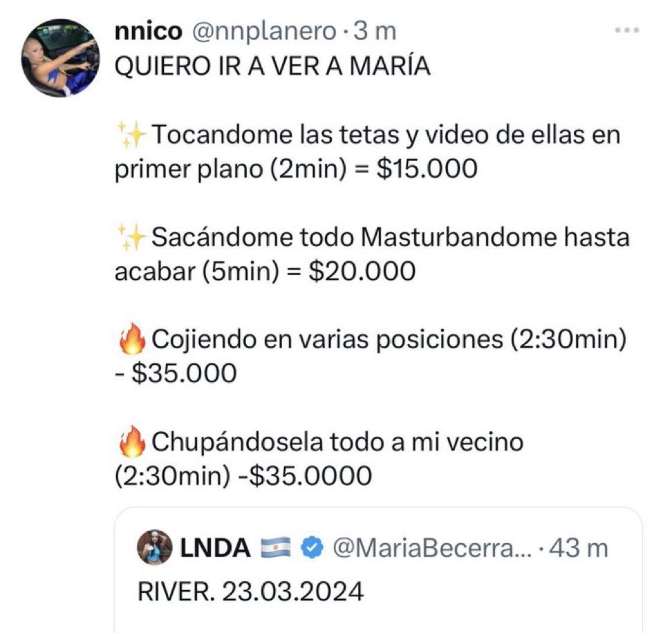 quiero ir al tercer river de maría becerra💌