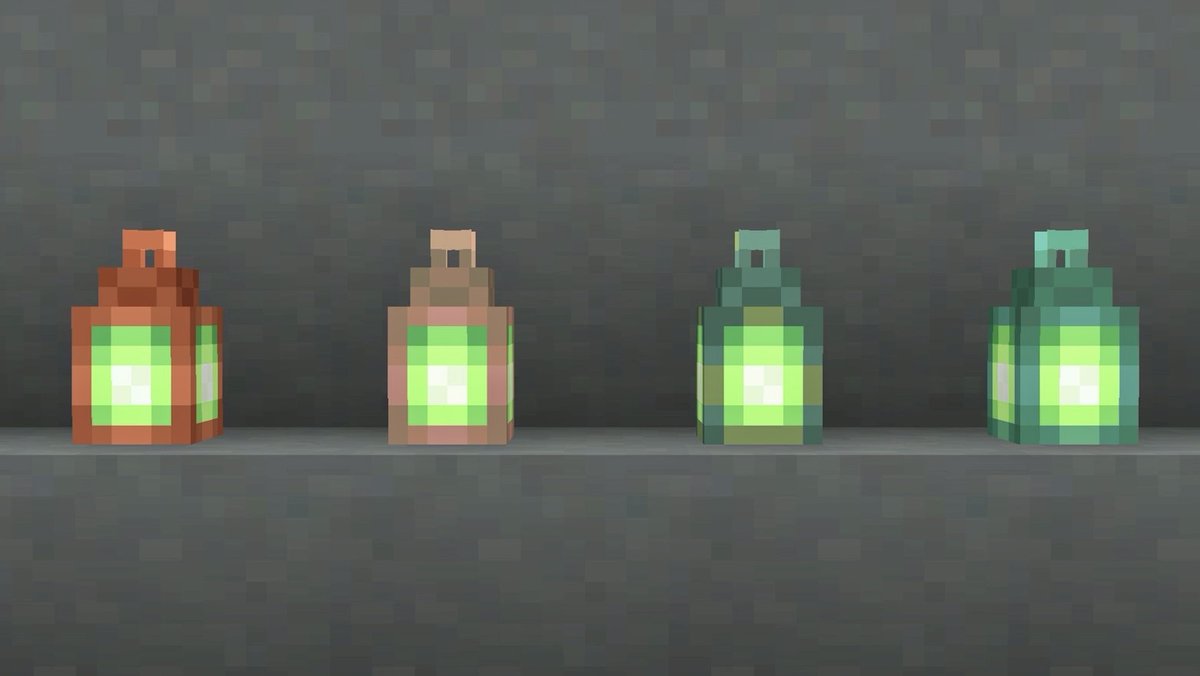 【25w32a】
『銅のランタン』が追加されます！