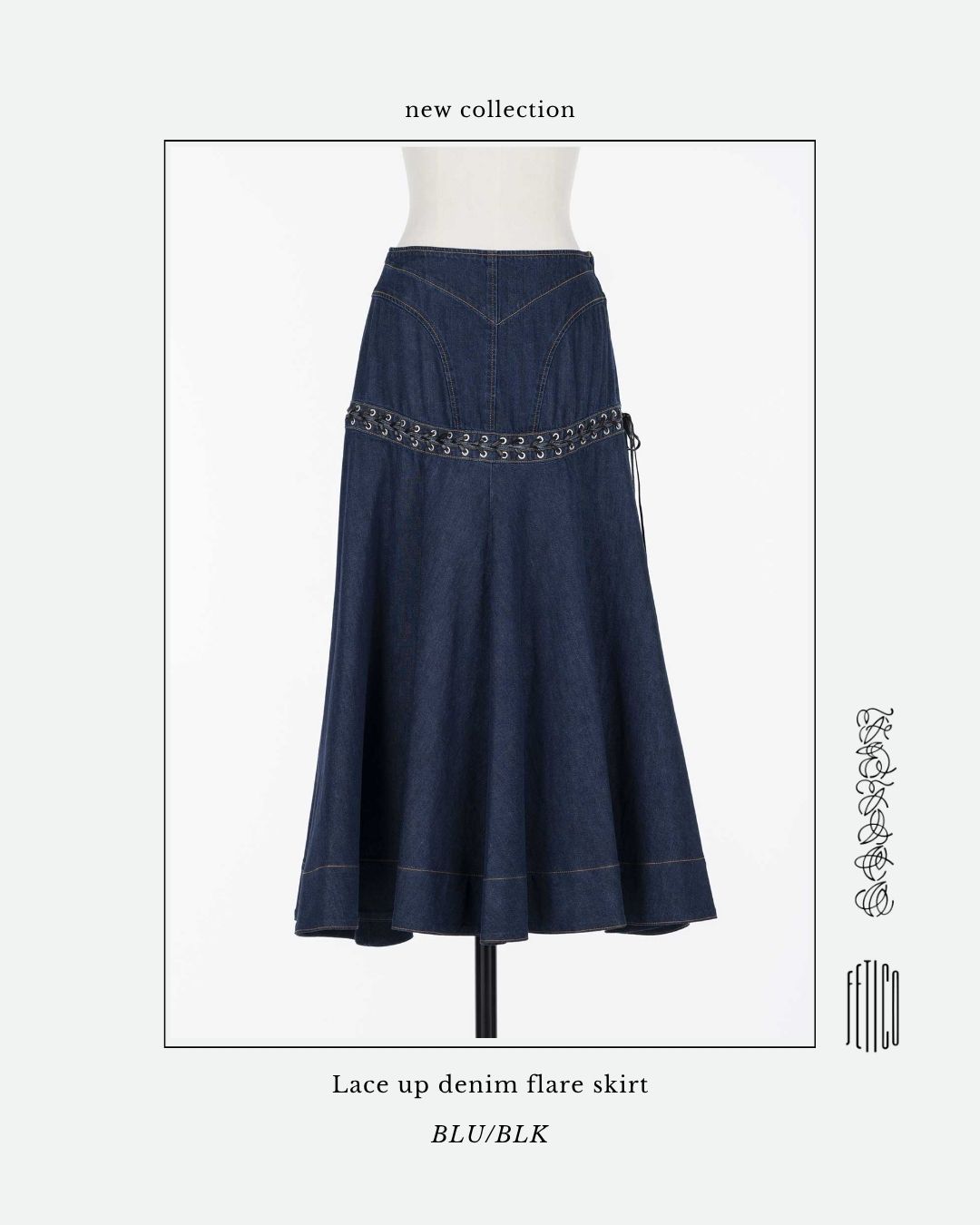 overdue flair ♥ VELVET DENIM SKIRT /追跡付 Zimmermann Matchmaker Denim Flare Skirt | Designer