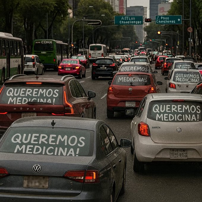 DRA. MERCEDES PAVON "SUPERMUELITA FIFÍ" (@garcipavon) on Twitter photo Atención 👇
#MarchaNacional 9 y 10 de agosto, en cualquier lugar de México, se te invita a llevar este mensaje en los cristales de tu auto: #QueremosMedicina
Crédito de imagen de <a href="/sfajardoo/">Salvador Fajardo</a> Atención 👇
#MarchaNacional 9 y 10 de agosto, en cualquier lugar de México, se te invita a llevar este mensaje en los cristales de tu auto: #QueremosMedicina
Crédito de imagen de <a href="/sfajardoo/">Salvador Fajardo</a>