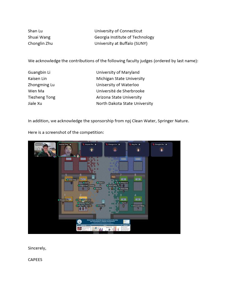 CAPEES (Chinese-American Prof. Env. Eng. Sci.) tweet media