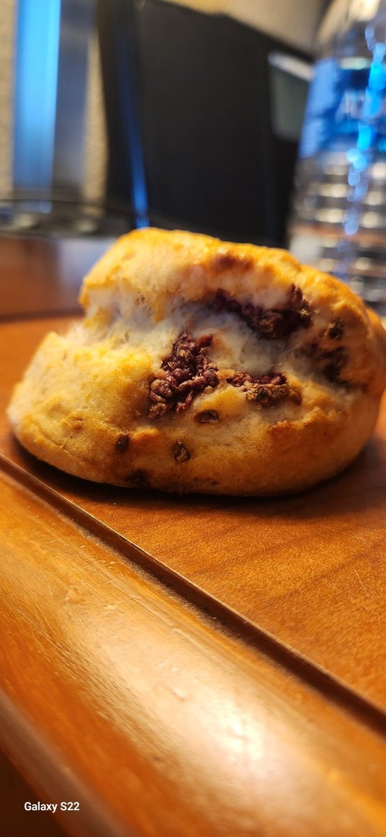 Have you had a cranberry scone lately? This one was freshly made and delicious.