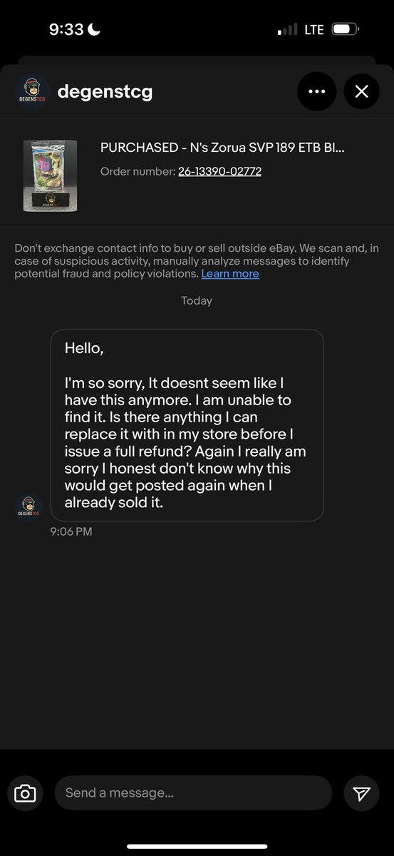 I guess it magically disappeared 🤷‍♂️ do I give him the benefit of the doubt…