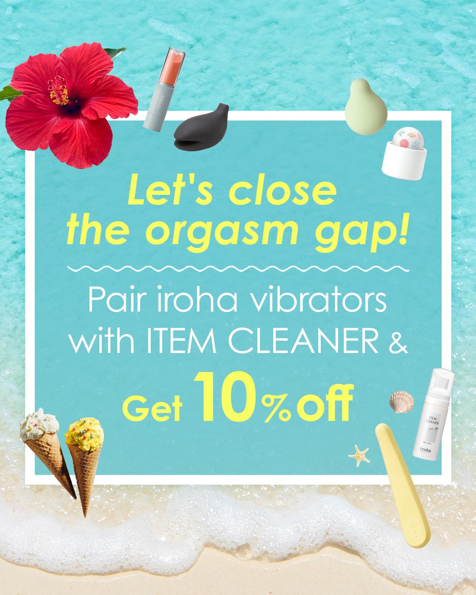 ✨ Celebrate Orgasm Month with us! ✨ ⁠
Unlock the ultimate pleasure experience with our special offer: ⁠
Enjoy 10% off your favorite iroha vibrator when paired with our gentle ITEM CLEANER! 🎉💖 ⁠

Remember, self-love is the best love. 🌈✨ ⁠
l8r.it/k5pT