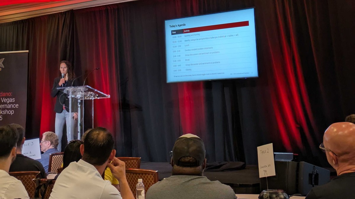 Great first day at the Cardano Governance Workshop in Las Vegas.

We defined concrete problem statements for the ecosystem to tackle, focusing on strategy, communication, and clear roles + processes.

I've recapped the key discussions on the Cardano Forum. 

Link below 👇