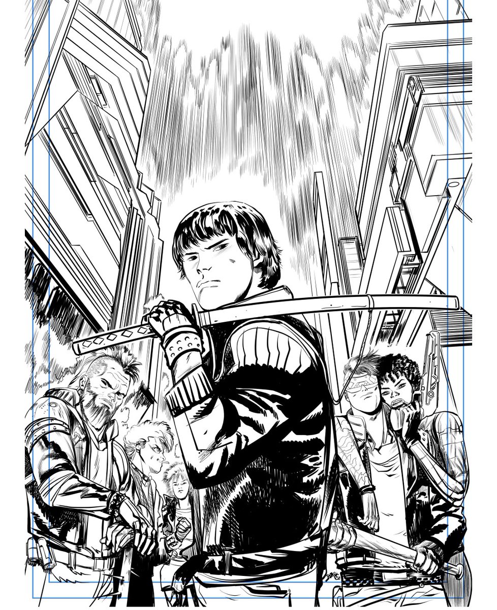 jordi_pz's tweet image. Cyberpunk cover #cyberpunk #scifi #MakeComics