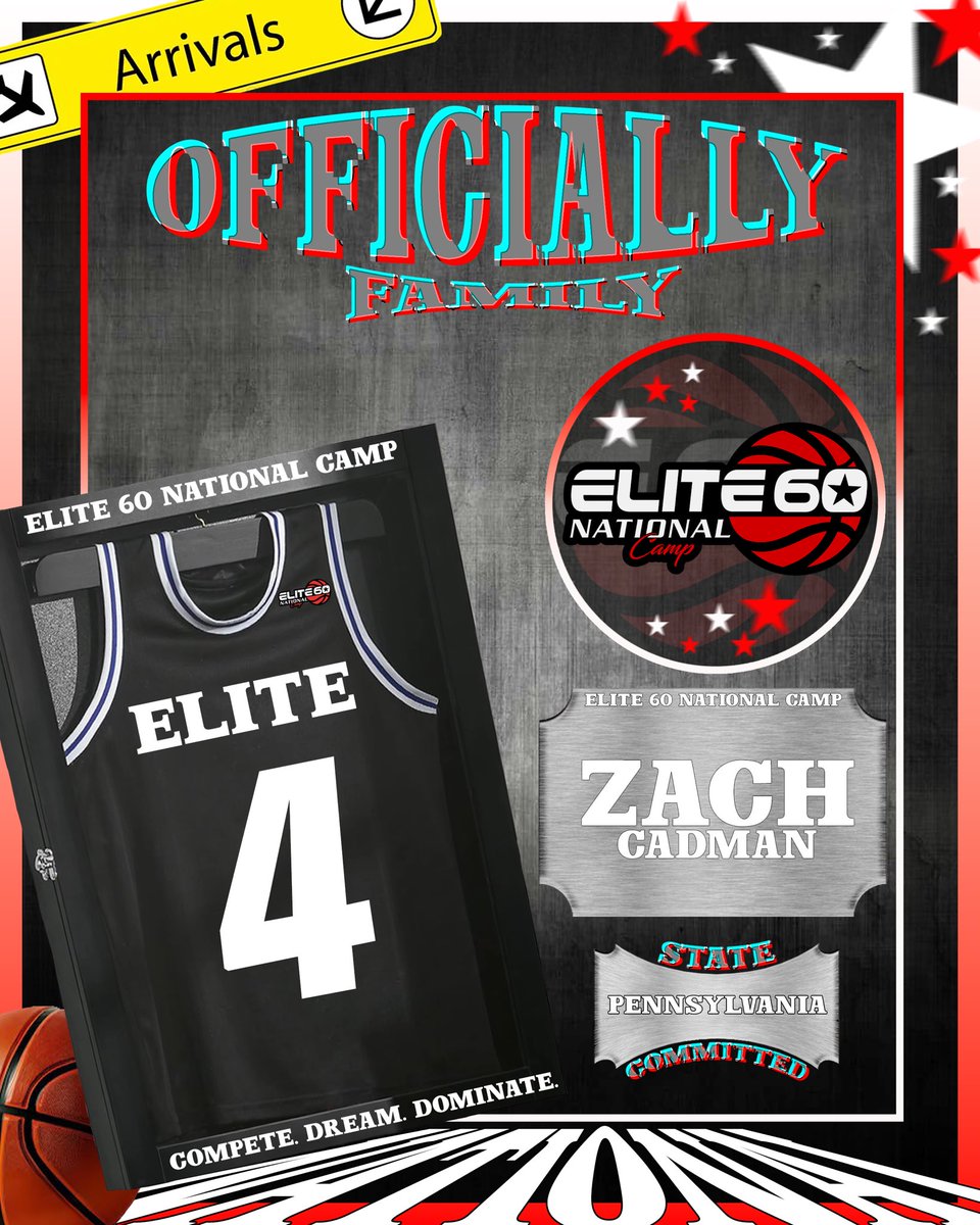Class of 2028 6’2 Saint Joseph's Catholic Academy (PA) Zach Cadman is OFFICIALLY apart of the Elite 60 Family and will be LIVE in action at the Elite 60 National Camp.
