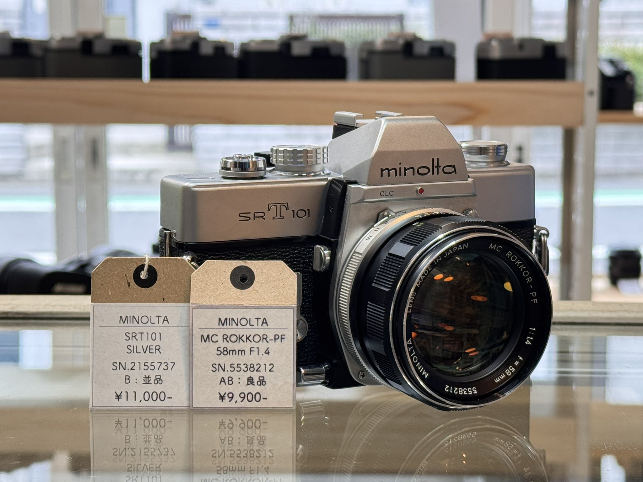 Minolta SRT101+MC Rokkor-PF 58 f1.4 完動美品 Minolta SRT101+MC Rokkor-PF 58 f1.4 レンズ付 - メルカリ
