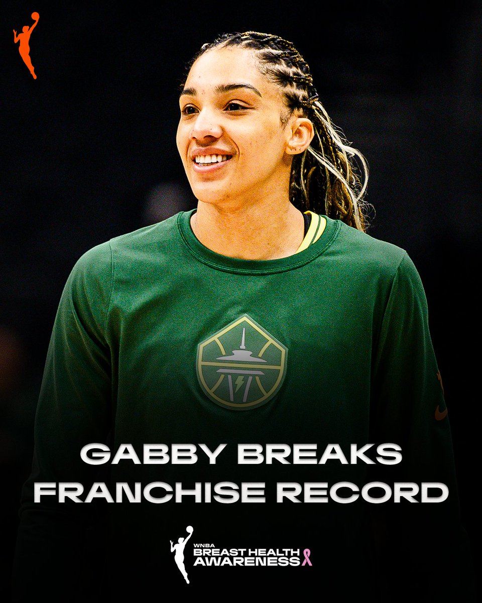 With her first steal tonight, Gabby Williams sets a new Seattle franchise record with 75 steals on the season 👑

MIN-SEA | Watch FREE on the WNBA App via @carmax