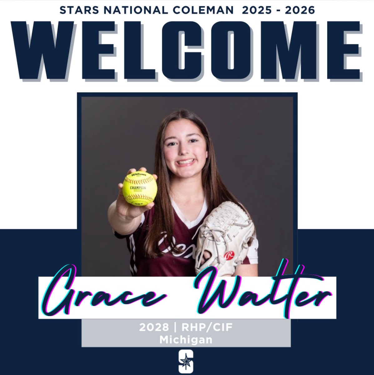 Grace Walter (@gracewalter2028) on Twitter photo Excited for this upcoming season with Stars National Coleman! Thank you <a href="/_coachrachel/">Rachel Coleman</a> and <a href="/CompleteGame/">Rob Crews</a> for this great opportunity! I’m looking forward to it.
<a href="/StarsNat18U/">Stars National Coleman 18U</a> <a href="/starsnationalfp/">Stars Organization</a> Excited for this upcoming season with Stars National Coleman! Thank you <a href="/_coachrachel/">Rachel Coleman</a> and <a href="/CompleteGame/">Rob Crews</a> for this great opportunity! I’m looking forward to it.
<a href="/StarsNat18U/">Stars National Coleman 18U</a> <a href="/starsnationalfp/">Stars Organization</a>
