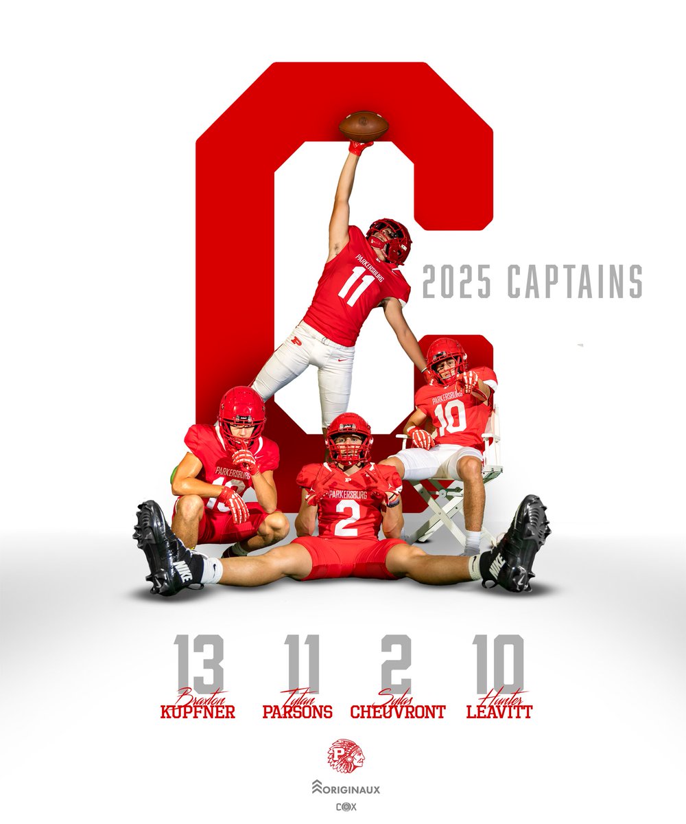 Congratulations to the 2025 Parkersburg HS Football team captains!!!