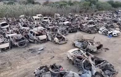 Max Blumenthal (@maxblumenthal) on Twitter photo <a href="/LeoTerrellDOJ/">Leo Terrell</a> Do the vehicles look anything like those Israel bombed during its mass Hannibal Directive on Oct 7, in which they killed hundreds of their own citizens? <a href="/LeoTerrellDOJ/">Leo Terrell</a> Do the vehicles look anything like those Israel bombed during its mass Hannibal Directive on Oct 7, in which they killed hundreds of their own citizens?