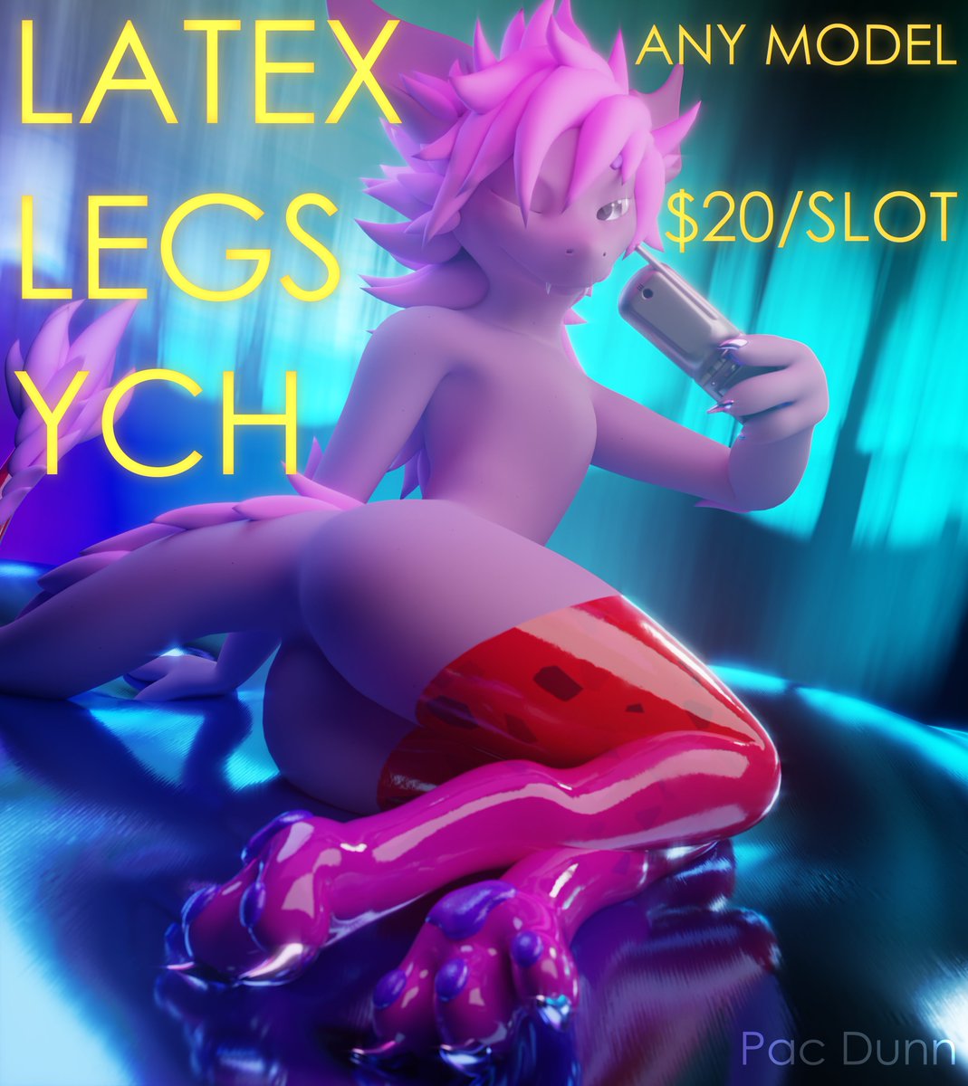 LATEX LEGS YCH

COME ONE COME ALL
ANY MODEL
20 BUCKS
DM with a screenshot or link to this post if interested :3