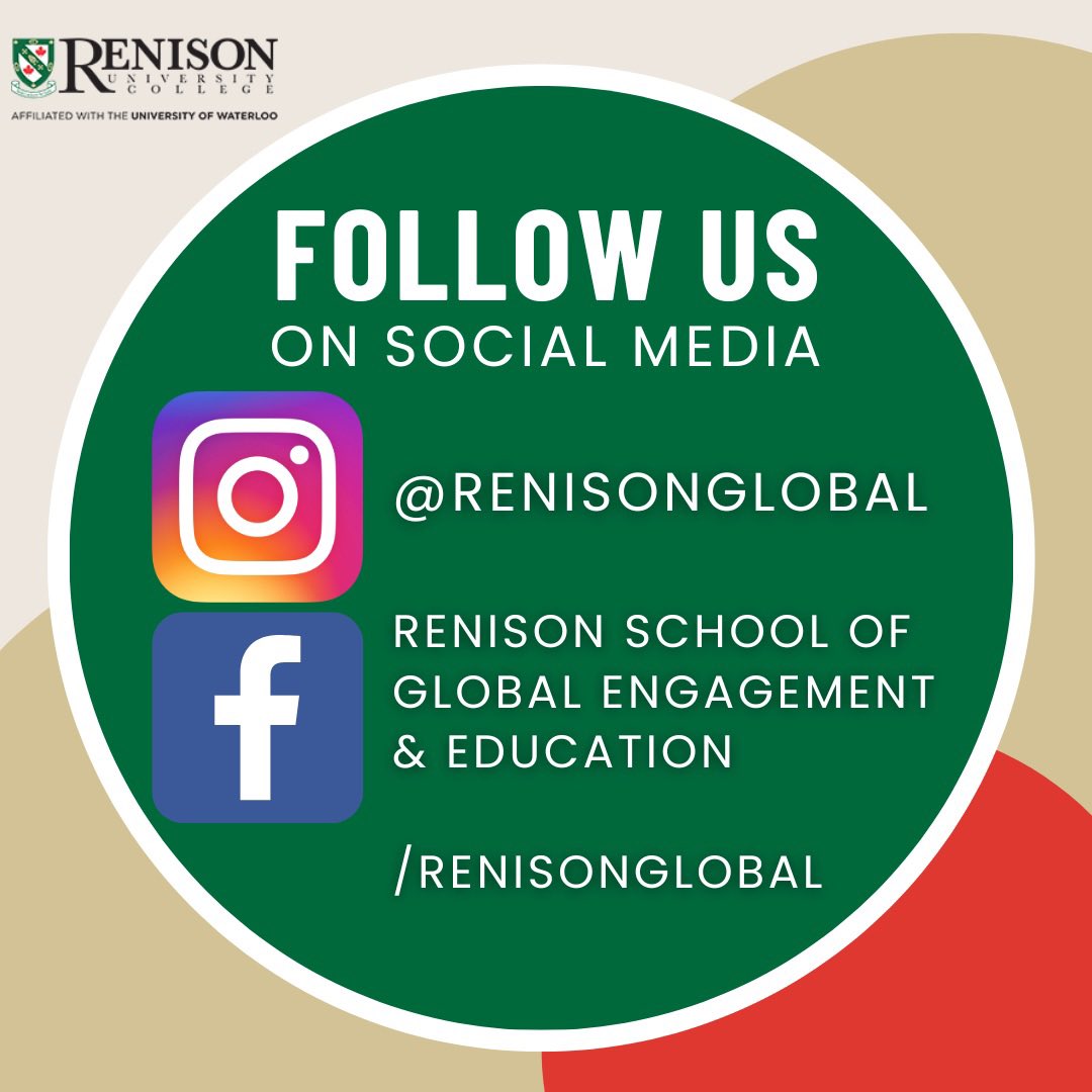 You like us on X, why not show us some love on Instagram or Facebook? 

Follow us at instagram.com/renisonglobal 

Like us at facebook.com/renisonglobal 

#UWaterloo #studyabroad #studyincanada