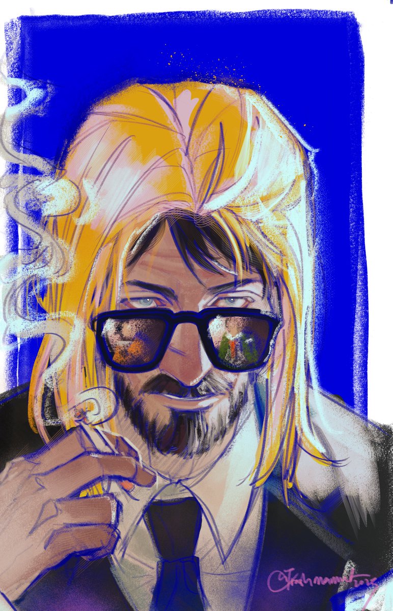 Partner observation duty.
(The no wig+sunglasses ver. in replies)
#DiscoElysium #jeanvicquemare