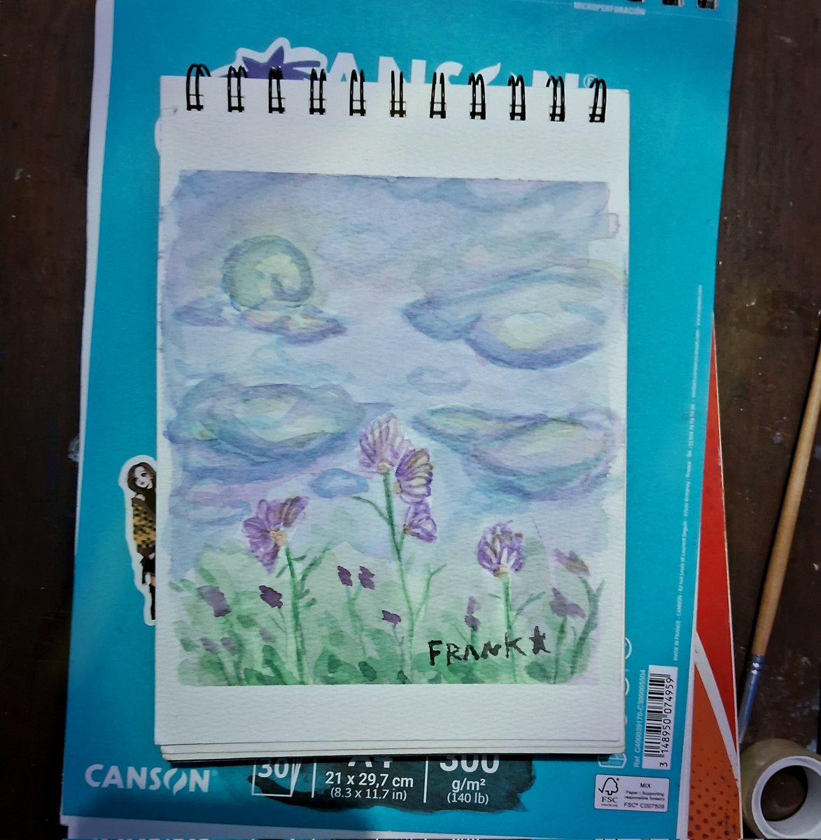 Frank_puppeter's tweet photo. Espero sea de su agrado #Watercolour #Artnose #PerthSanta #acuarelablanca #Mexico https://t.co/p87fzg4k7a