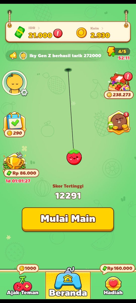 cupacupi13's tweet photo. Mari kita usahakan dapat 50rb dalam 1 hari dengan main games ini 💪

#freelance #cuan https://t.co/cFIcpoZmKf