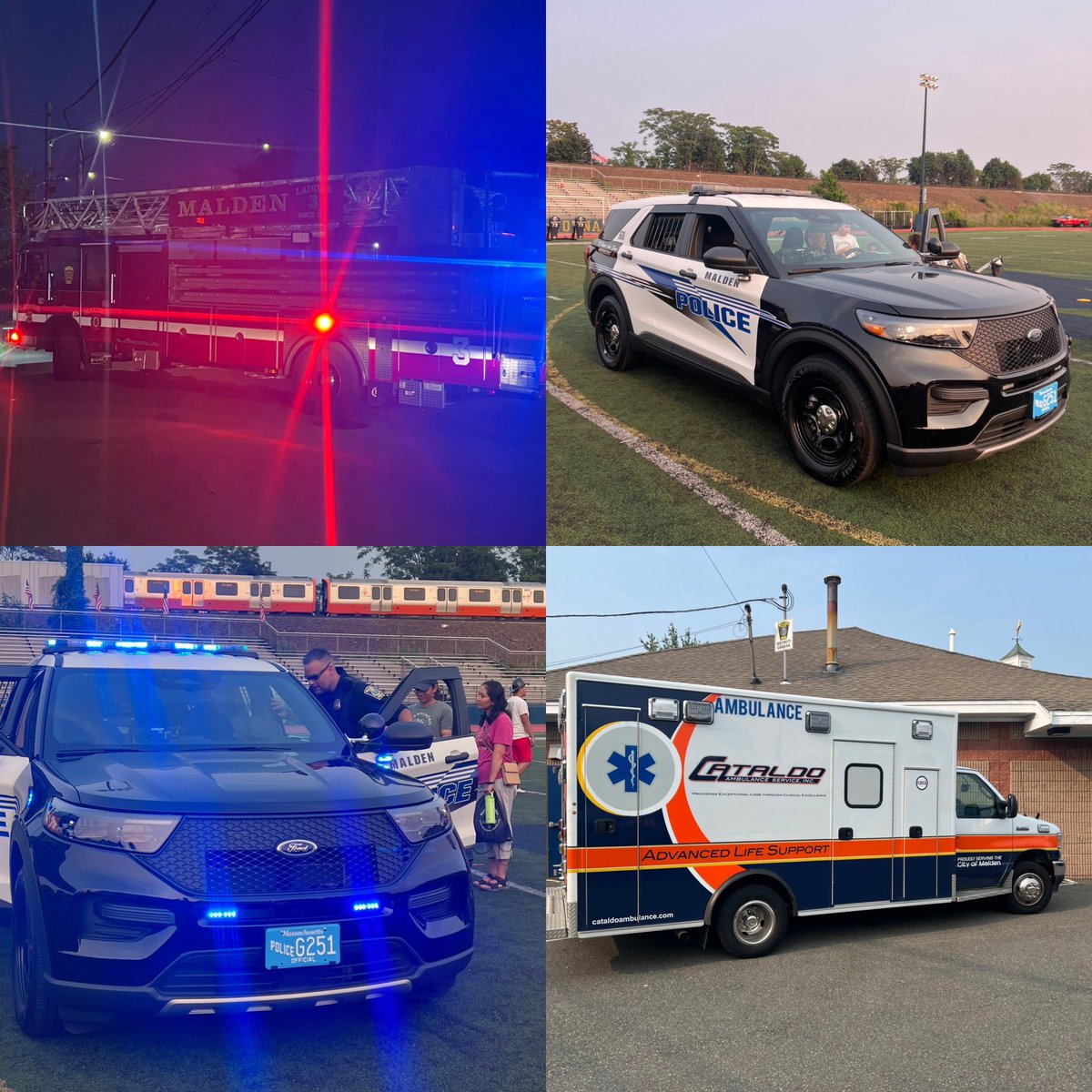 MaldenPolice's tweet image. What a night! 💙 Thank you to everyone who came out for National Night Out — a celebration of community, connection &amp;amp; public safety partnerships. From kids’ activities to demos &amp;amp; displays, it was a blast. Grateful for all who made it possible. More pics to come! 📸 #NNO2025