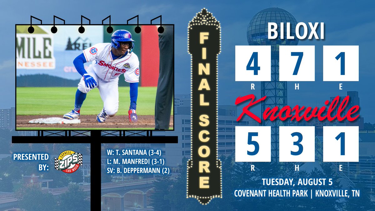 smokiesbaseball's tweet photo. Starting the week off strong! | @zips3mincarwash
Box Score: https://t.co/CZiZRJ4aLi https://t.co/XnUK3J0z3o