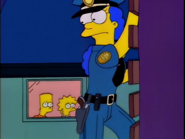 SimpsonsFiles's tweet image. - Bust him, mom! ( cheering )
- Go back to bed, don't make me come up there!