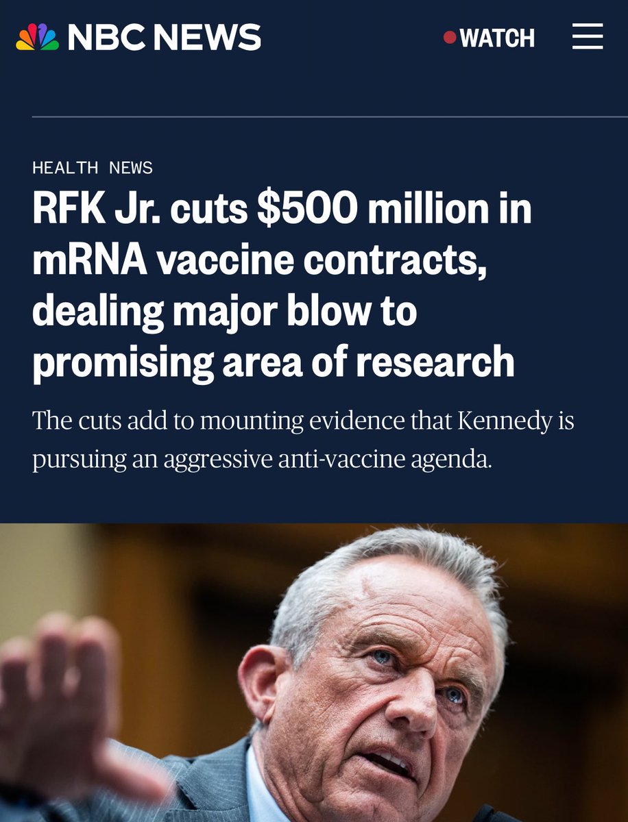 mRNA technology is miraculous and has so much potential.

This is such a massive own goal.