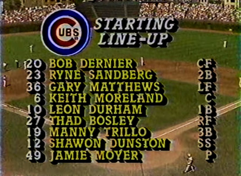 BBGreatMoments's tweet image. 1986 Chicago Cubs ⚾️