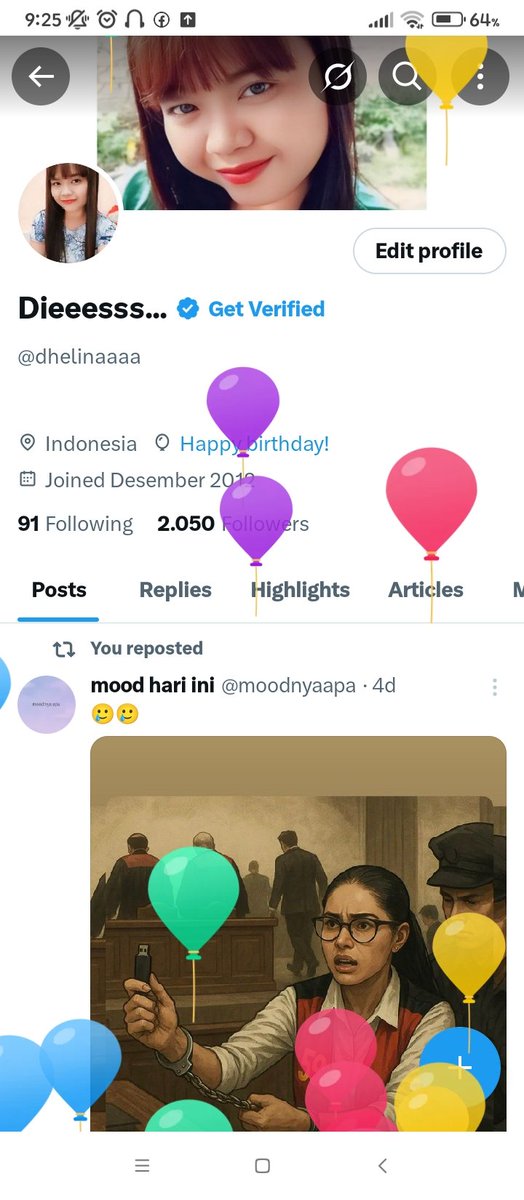 Selamat bertmabah usia untuk diriku sendiri