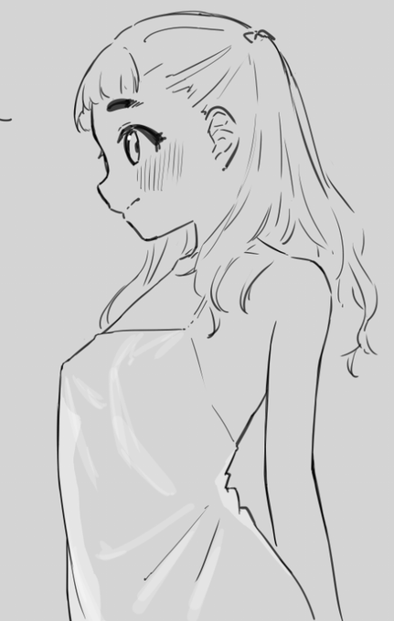 シルエットがすけてるのが描きたかっただけのやつ 