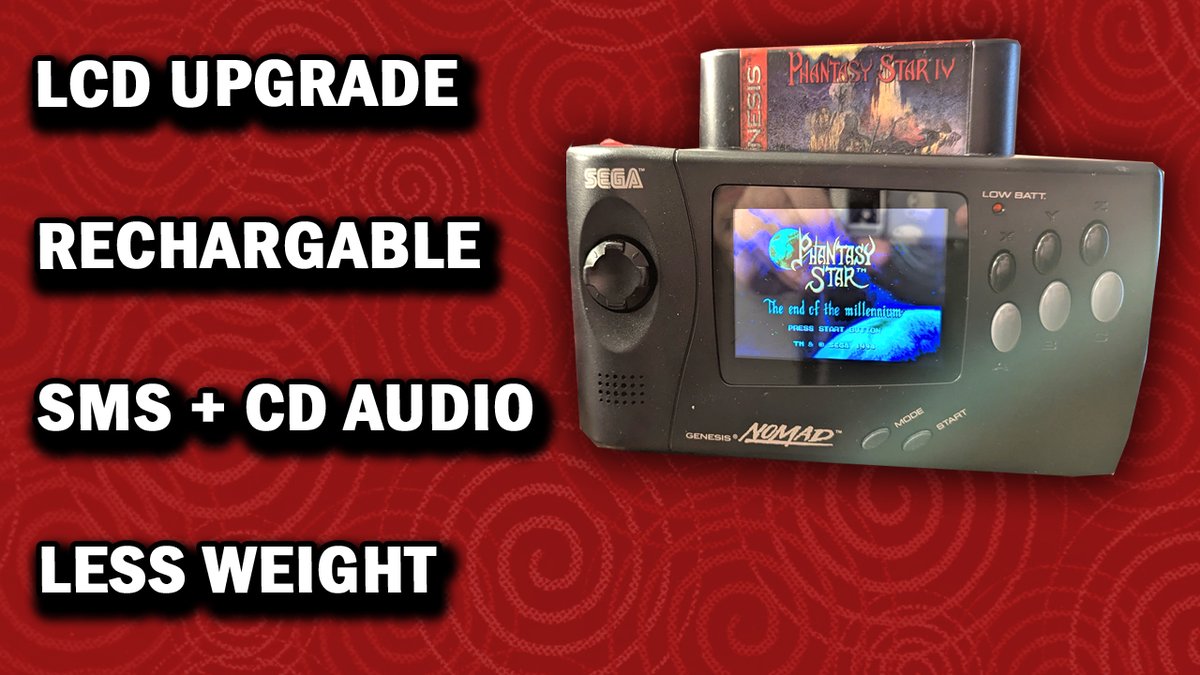 Thanks to <a href="/strictnyne/">New_Meddle Repairs</a> for trickin' out my Sega Nomad. Check it in action youtu.be/GOnxll3npvk